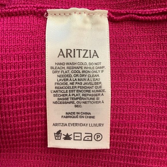 BABATON Granita Pink Sculpt Knit Racer Mini Dress Size M - Picture 9 of 13